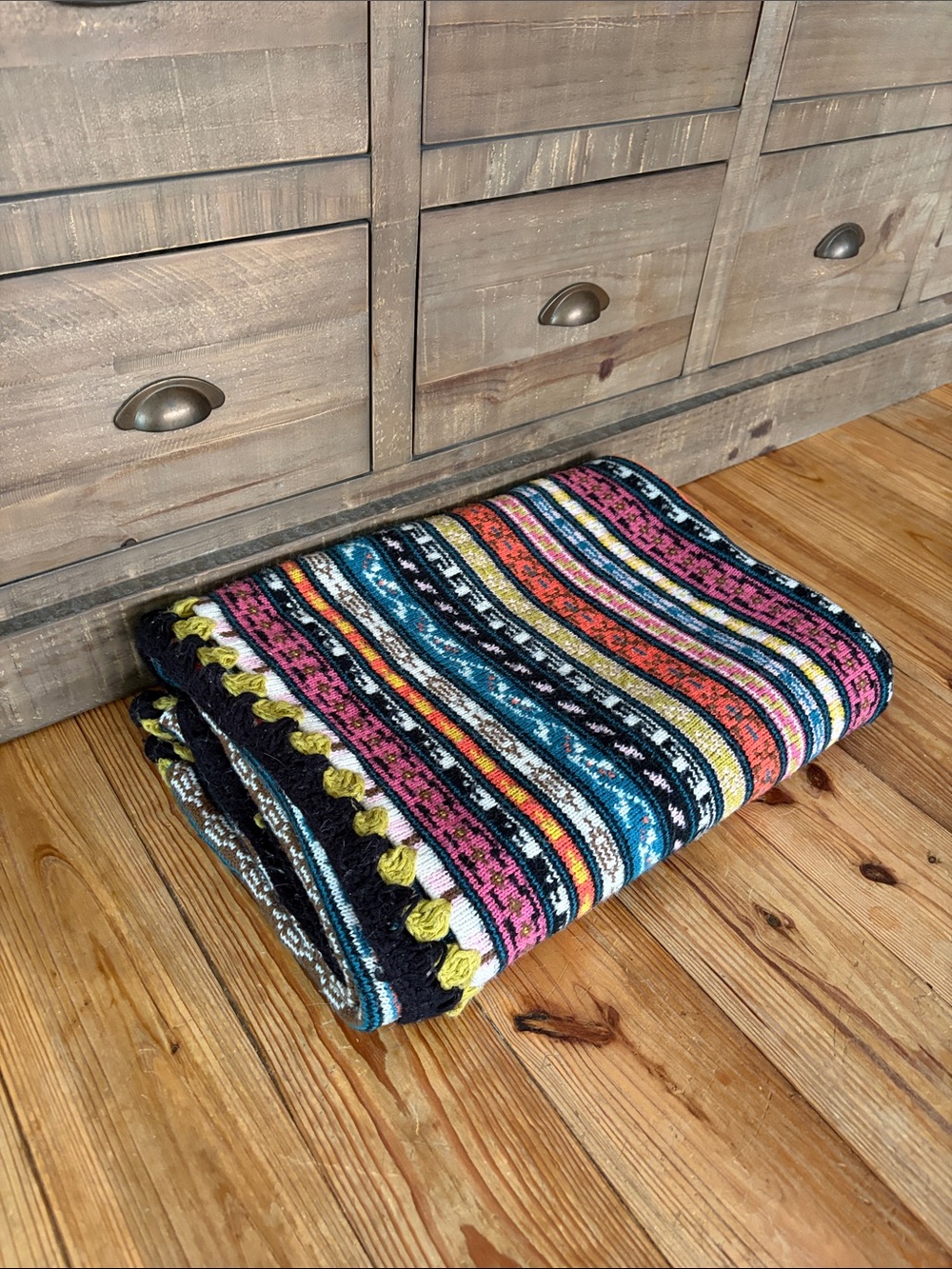 Urban Outfitters Multicolor Striped Knit Throw